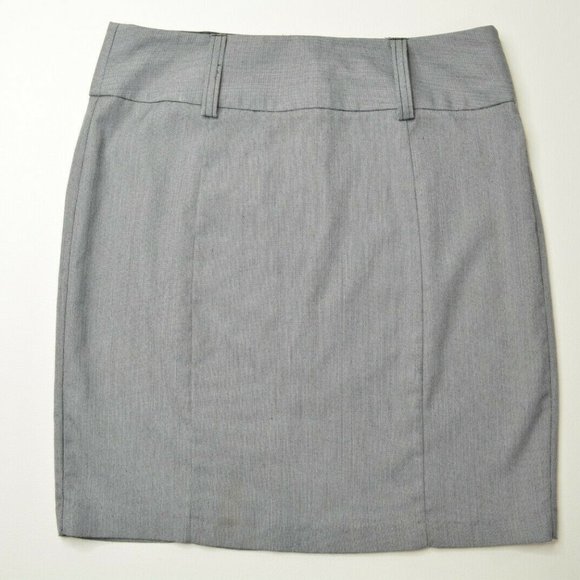 MAURICES Size 5 / 6‎ Juniors Womens GRAY Wide Waistband Woven Work MINISKIRT - Picture 1 of 8